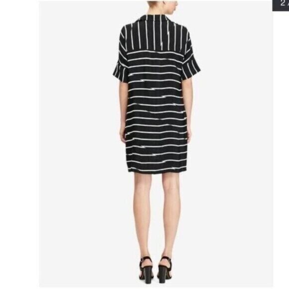 Madewell Break Stripe Courier Dress Black - Pockets XXS - Picture 2 of 8